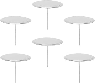 6pcs Stainless Steel Cake Flower Nails Pastry Nail for Icing Roses Baking Decoration Tools Lightweight for Home Bakery Restaurant Use