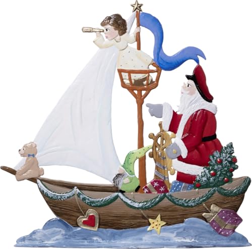 ETC Wilhelm Schweizer Figur aus Zinnlegierung Nikolaus auf Erkundungstour - Jahresnikolaus 2023