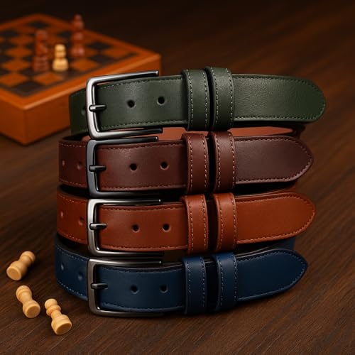 Custom Engraved Leather Belt for Men Personalized Gift for Him Wedding Birthday Christmas Present Handmade Genuine Leather Adjustable Strap Stylish Accessory High-End Craftsmanship Unique Keepsake2