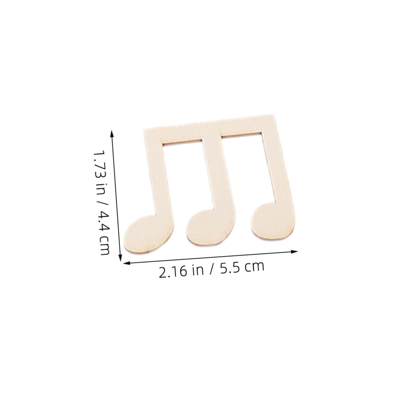 Cabilock 100piezas Notas Musicales De Madera Sin Terminar Piezas Para Manualidades Decoración De Madera Para Fiestas Recortes Para Proyectos De Suministros Para Fiestas Infantiles
