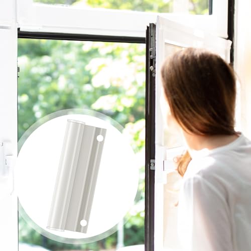 CroBlissful 2 Sets Hinge Leaf for Screen Doors White Upper Storm Aluminum Door Replacement Parts Compatible with Anderson Screen Doors - Thumbnail 6