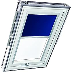 Persianas Ventanas Roto Roto Exclusiv ZRE - Estor Enrollable para Ventana de Techo Roto, Color Azul Oscuro