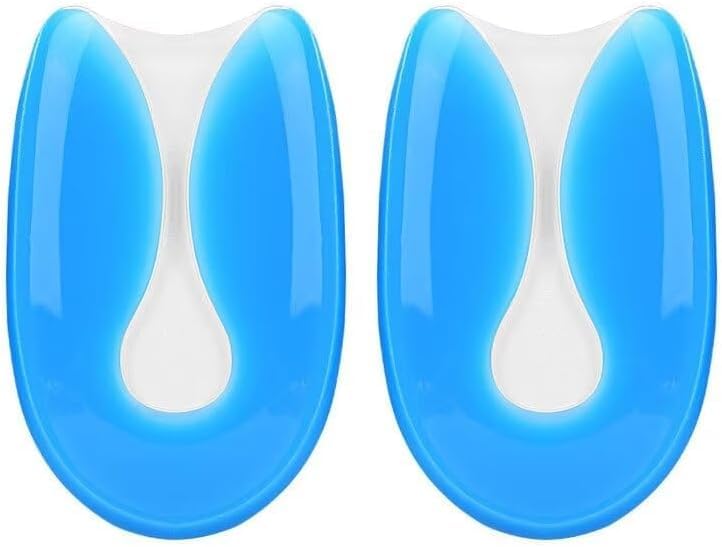 Bontebian Orthoback 42-46 - Almohadilla de gel de silicona antiespolón (42-46), unisex, para adultos, plantilla de zapatos, color azul