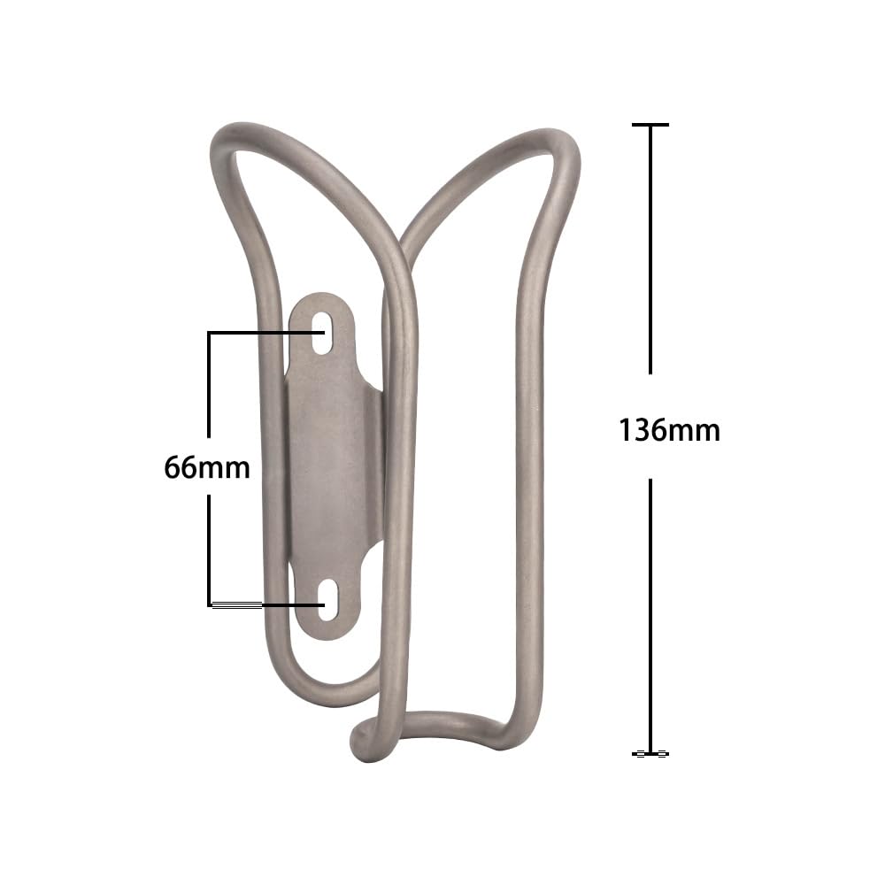 HUIOP Bike Water Bottle Cage Lightweight Titanium Alloy Water Bottle Holder for Mountain Bike Road Bike