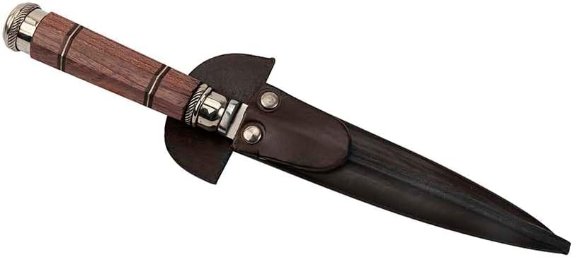 Argentine Meat Knife with Octagonal Wood and Double Alpaca Ferrule with two divisions