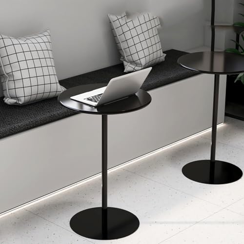 Table de bistrot ronde d'extérieur en métal premium avec socle ultra stable