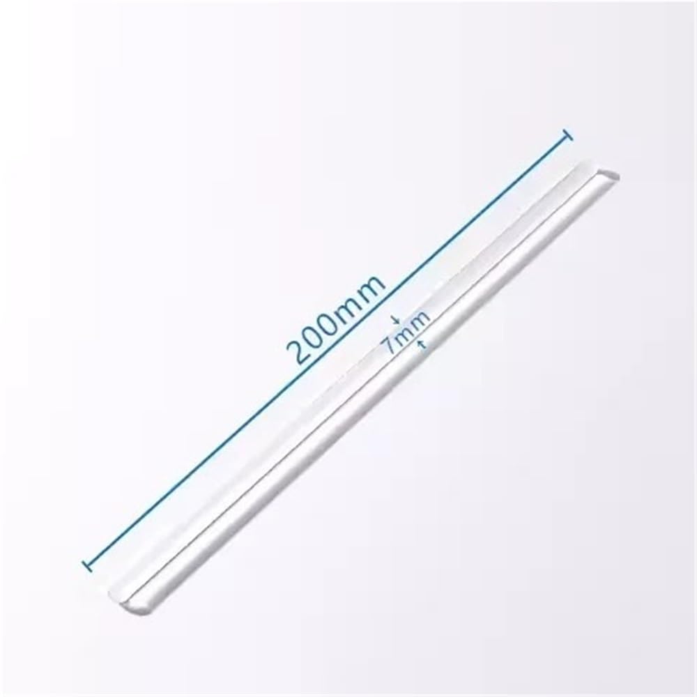 100 varillas de agitación transparentes de punta redonda y lisa, barras de borosilicato for equipos de laboratorio.(7X200mm)