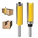 Produktbild 2 Stück 8mm Schaft Bündigfräser, Nutfräser Holzschneider Profifräser Oberfräser, extra langes, für Holzbearbeitung, Top/Bottom Bearing Flush Trim Bit