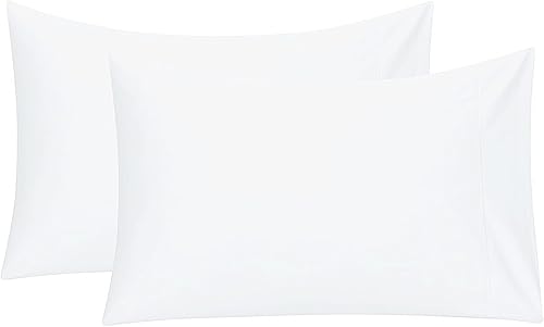 Miniatura 2 de Feather & Stitch - Juego de 2 fundas de almohada estándar de 100 % algodón, 500 hilos, fundas de almohada suaves con cierre tipo sobre, suaves y