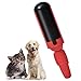 Pet Hair Remover Reusable pet Hair Remover Dog and cat Hair Remover for Sofas, Furniture, Carpets, car Seats with self-Cleaning Base Upgraded Animal Hair Remover Tool (Red Black)
