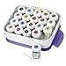 Wilton Icing Color Organizer Case - The Color Organizer Holds 20 Bottles of Colors for Cakes & Cookies, Cake Decorating Supplies, White & Purple