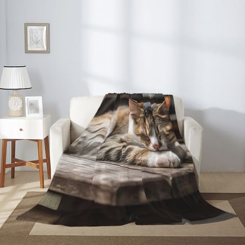 Couverture polaire en flanelle légère 152x127 cm pour canapé