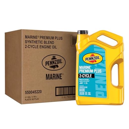 Pennzoil Marine Premium Plus 2-Cycle Synthetic Blend Engine Oil, 1 Gallon (3 Pack)