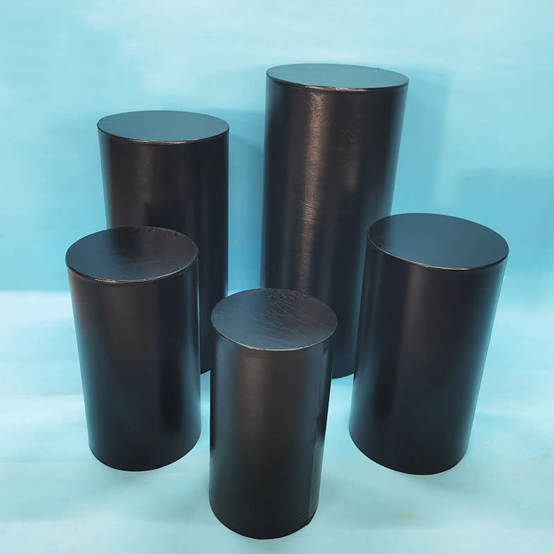 Juego de 5 fundas elásticas para pedestal para expositores de tartas, elásticas, duraderas, perfectas para fiestas de cumpleaños y eventos
