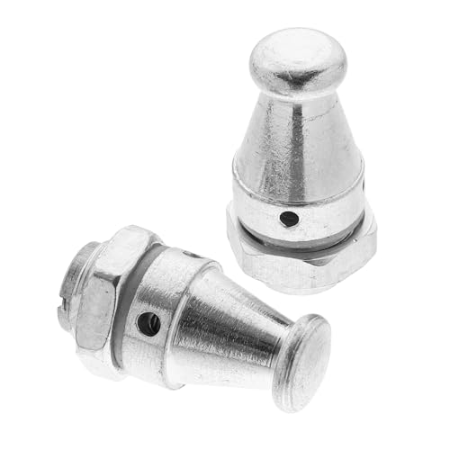 2 piezas de válvulas de alivio de presión para ollas a presión, repuestos de seguridad, válvulas jigger de acero inoxidable miniatura 1