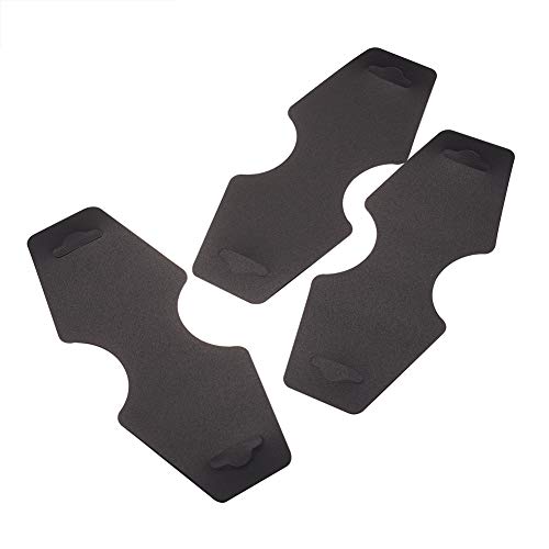 Fashewelry 100Pcs Plastic Blank Jewelry Necklace Bracelet Display Hanging Cards 4.8X1.8 Inch Black Fold Over Tags #TOP2
