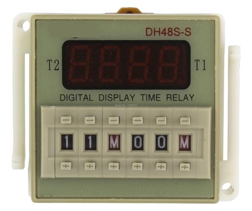Relé de tiempo DH48S-S-2Z de 12V temporizador cíclico con retardo programable de 8 pines 2