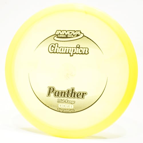 Innova Champion Panther Disc Golf Midrange Disc, Pick Color/Weight [Stamp & Exact Color May Vary] Yellow 164-166 Grams