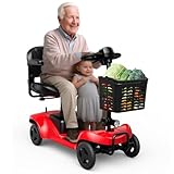 Mobility Scooters for Seniors All 330lbs Capacity 15Miles Lightest Mobility Scooter Lightest Mobility Scootery Adult Scooters for Heavy People Removable Battery with Headlight