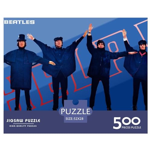 Puzzles 500 pièces pour Adultes Les Beatles Puzzles pour Adultes Puzzle en Bois Puzzles Amusants en Famille (52x38cm) - Les Beatles, Paul McCartney, John Lennon, RIngo Starr, George Harrison Puzzles 500 pièces pour Adultes Les Beatles Puzzles pour Adultes Puzzle en Bois Puzzles Amusants en Famille (52x38cm) – Image 4