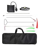 Top Product International Emergency Car Lockout Kit - 11 Pieces - Window, Door Accessories - LED Headlight, Air Pump, Grabber Rod - Roadside Essentials Kit - Carrying Bag