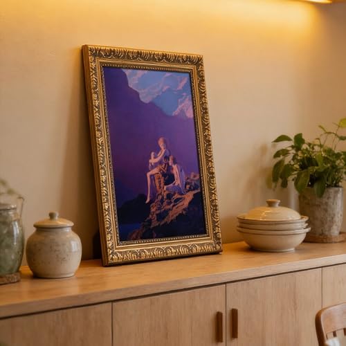 Impression sur toile Maxfield Parrish Contentment tableau mural 40x60 - 6
