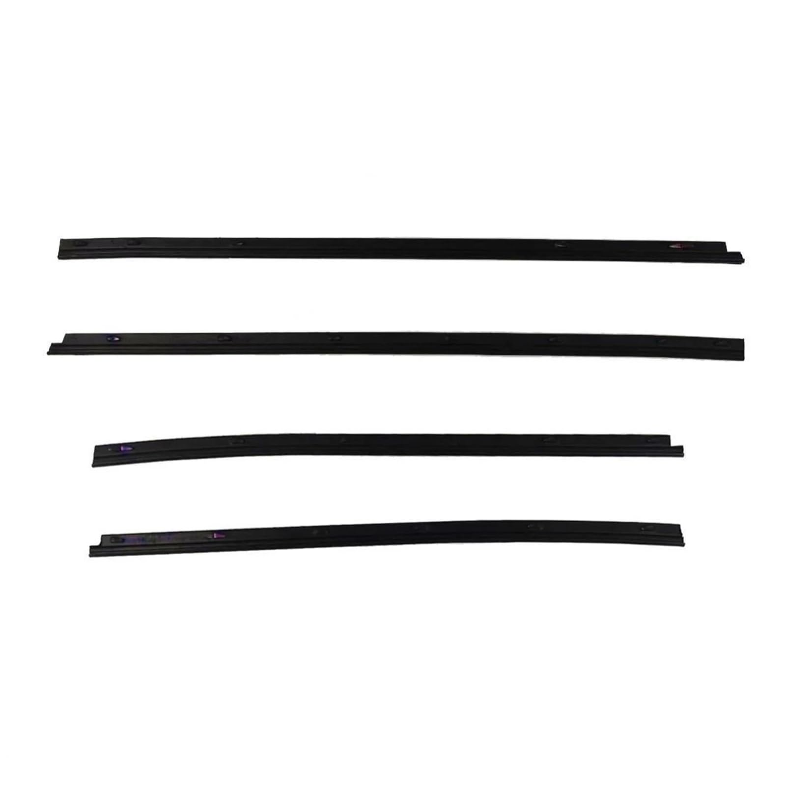 Frvvpl One Color Car Door Seal Strip Rubber For Toyota For Hilux Sr5/Vigo/Revo Mk7 2005-2014 4Pcs Car Inner Windows Rubber Weatherstrip Seal Belt Weather Strips Moulding Trim