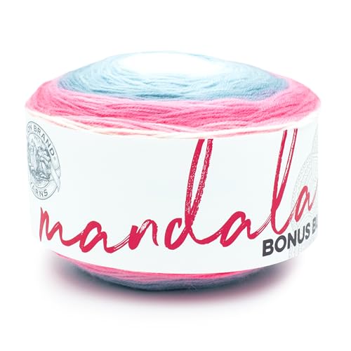 Image of Lion Brand Yarn Mandala Bonus Bundle Yarn, Yarn for Knitting, Crocheting, and Crafting, 1 Cake, Unicorn