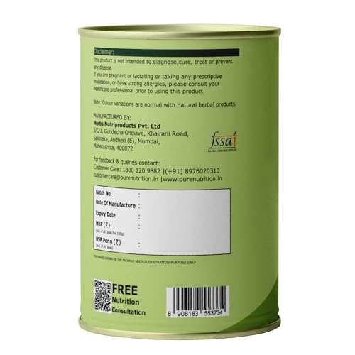 Image of Pure Nutrition Moringa Powder, 300g (100g x3) | Helps in weight management | Reduces stress levels | Improves immunity and energy levels | Packed with vitamins, minerals and amino acids