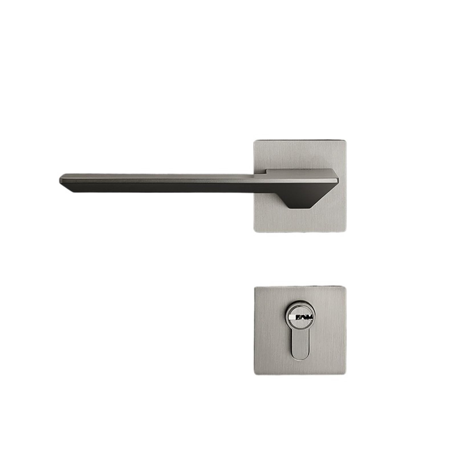 NYRXRYTCA Door Lock Indoor Bedroom Silent Magnetic Door Lock Nickel Brushed Split Lock Simple Household Handle Lock(Magnetic lock body)