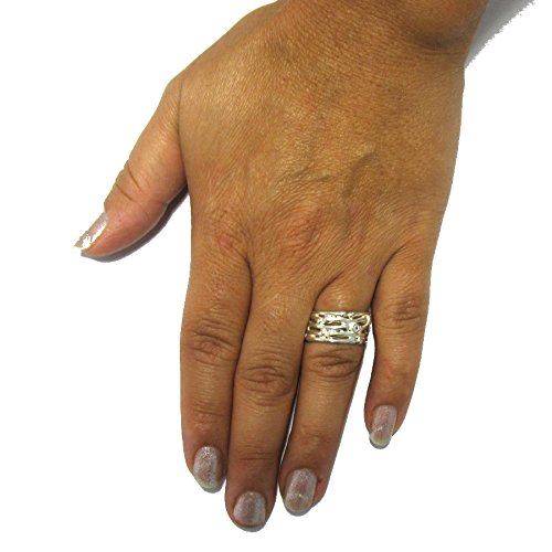 Sterling silber Ring Band 925 Empress Größe 46-69