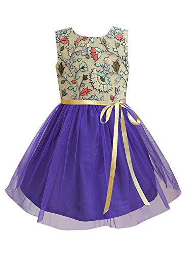 Image of A.T.U.N. (ALL THINGS UBER NICE) Girl's Polyester Skater Knee Length Special Occasion Dress (GDRS TOD ASA Amethyst 12-13years)