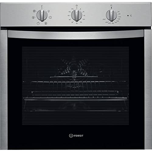 Indesit IFW 5530 IX - Horno (Medio, Horno eléctrico, 66 L, 66 L, Acero inoxidable, Giratorio)