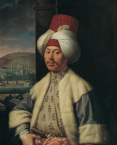 Cuadro pintura al óleo histórico de Antoine De Favray, el alma del arte europeo