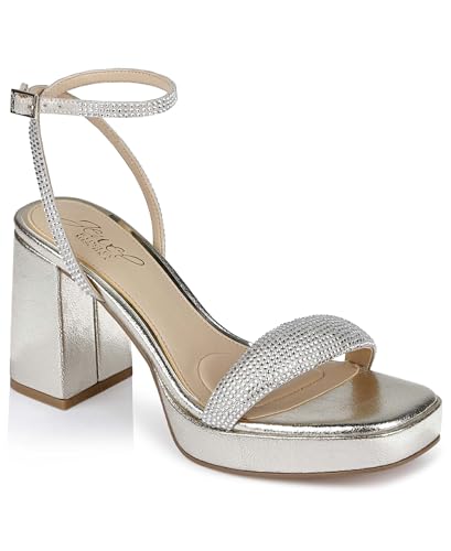 Jewel Badgley Mischka Teddi Platform Block Heels
