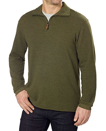 Mens Long Sleeve 1/4 Zip Pullover XL