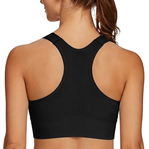 Leversic Top Palestra Donna Reggiseno Sportivo Donna con Spalline Larghe