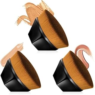 Brocha de base de maquillaje hexagonal con ta...