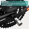Homord Extracteur de Manivelle de vélo Universelle Extracteur Pédalier Professionnel Extracteur de pédale Arrache Manivelle Velo Pratique Outils vélo pour Shimano Octalink und ISIS #3