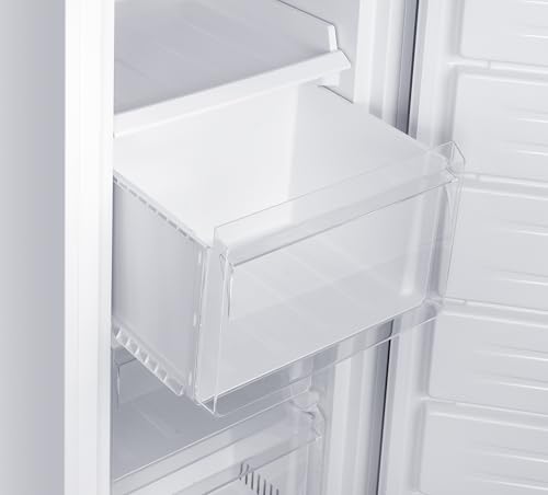 homeX Gefrierschrank NoFrost, Tiefkühlschrank groß - 161L Nutzinhalt, 4-Sterne Gefrieren, Freezer No Frost, Gefrierschränke freistehend, Super-Frost-Funktion, leise 39 dB, weiß, FSN1611E-W