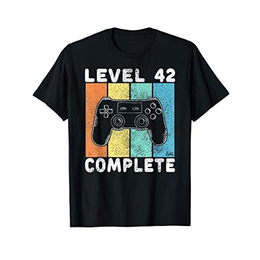 Hombre Camiseta Gamer 42 Cumpleaños Regalo Para Hombres 42 Años Camiseta