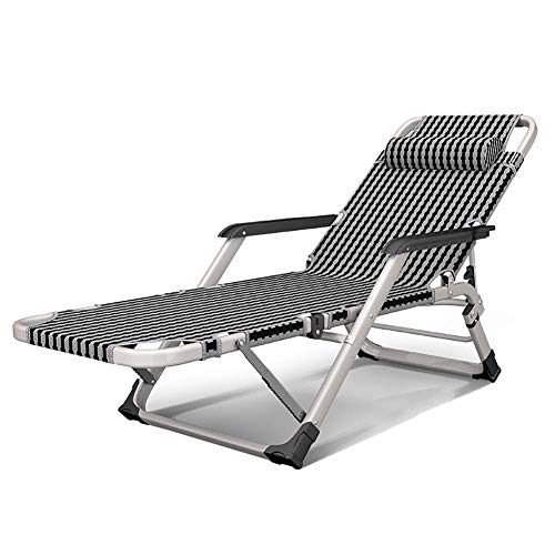 WYJW Gravity Reclining Lounge Chair with Headrest, Outdoor Yard Pool Garden Folding Recliner Camping Travel Armchair (color : #1, Size : 4 pack)
