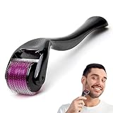 UIEXAY Bartroller 0,5 Mm, Bartwachstumsfördernder Mikronadelroller Für Haut- Und Haarpflege Für...