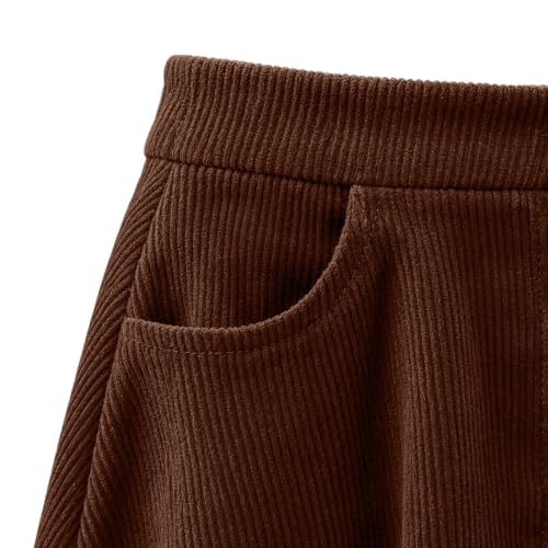 Corduroy Skirts Women High Waisted Dressy Flowy Mini Fall Skorts - image 8