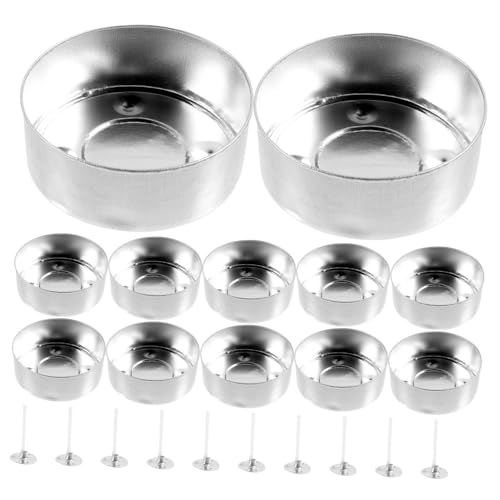 BELLIFFY Homemade Candle Making Kit 100pcs Candle Molds Empty Jars Small Jars Aluminum Box for DIY Projects