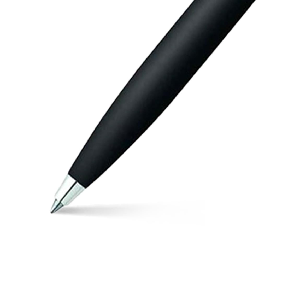Sheaffer Geschenkset 100 | G9317 Mattschwarz mit Chromverzierung Kugelschreiber mit mittlerem Notizbuch | Premium-Geschenkset