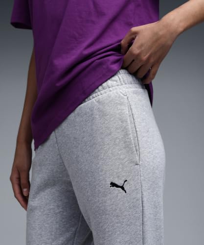 Image of Puma Women Cotton Solid Regular Track Pants for Lounging, Travel, Or Light Activity