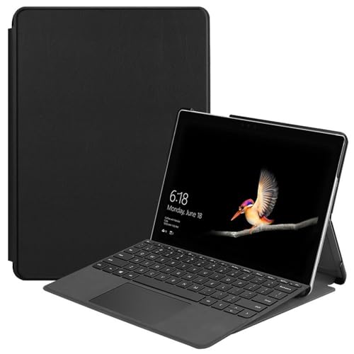 JiuRui Custodie e Cover Custodia portatile con tastiera per tablet sottile e leggera compatibile con Surface da 10.5 polliciNero pelle sintetica