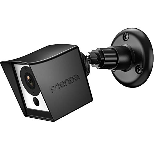 Frienda Camera Cover Compatible with Wyze Cam 1080p HD Camera and iSmart Alarm Spot Camera, Black Skin Cover with Security Wall Mount, Weather Resistant, Against Rain and Dust (No Include Camera)