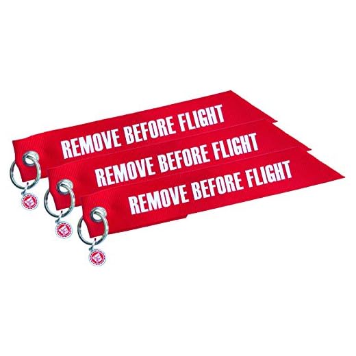 3 Fähnchen-Anhänger - Remove Before Flight